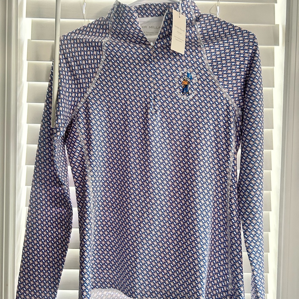 Peter Millar 124th US Open Pine Hurst Blue and Yellow Link Print Women’s Golf
